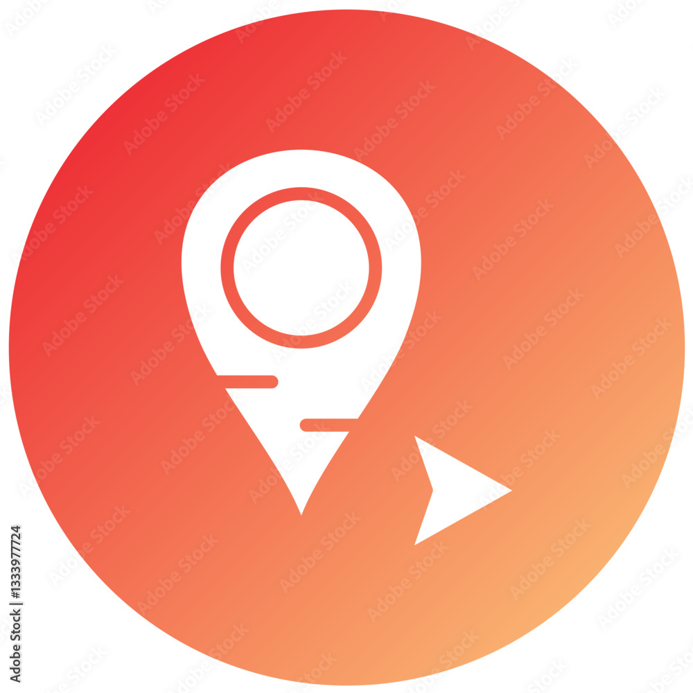 East Arrow Vector Design Icon Style
