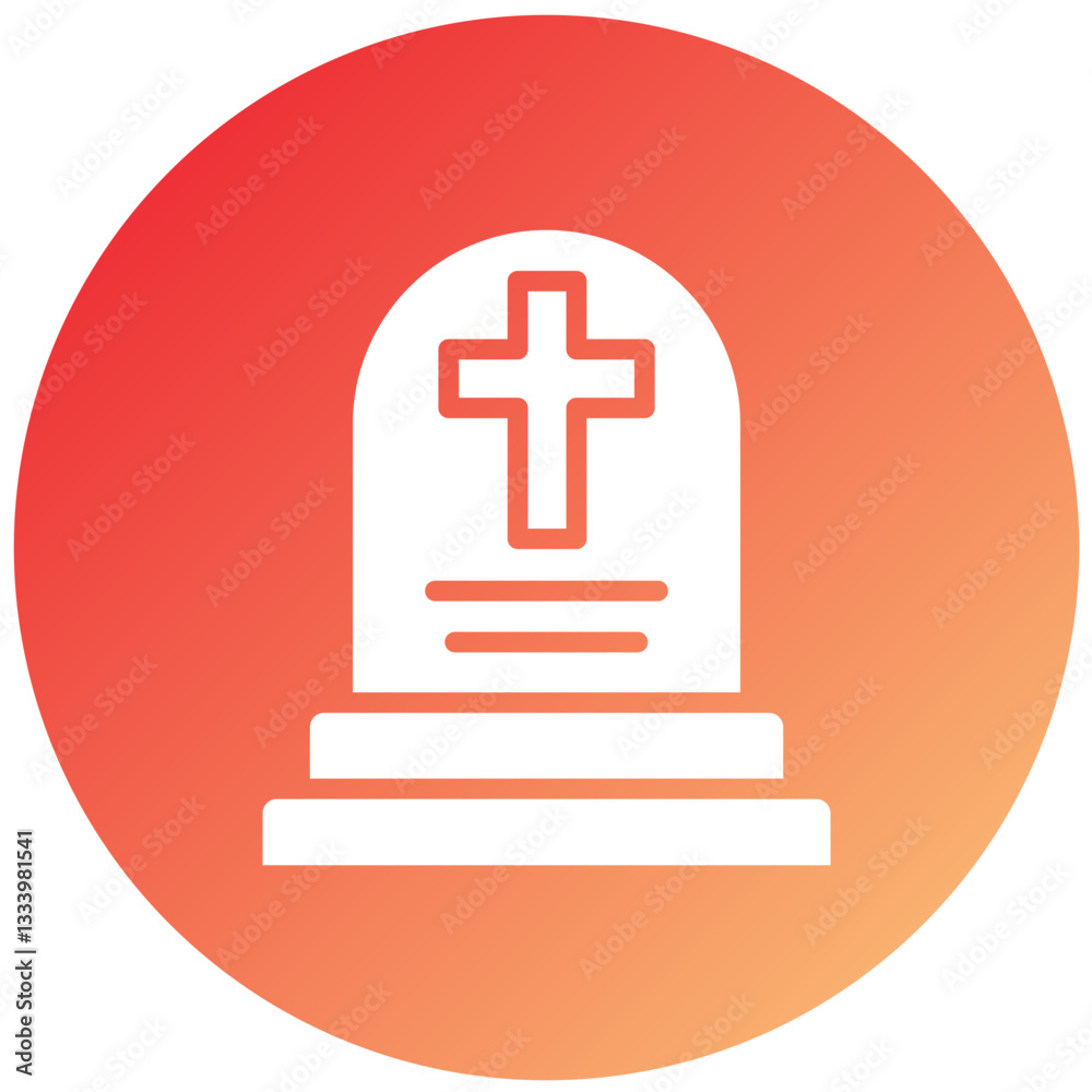 Fototapeta premium Vector Design Tomb Icon Style