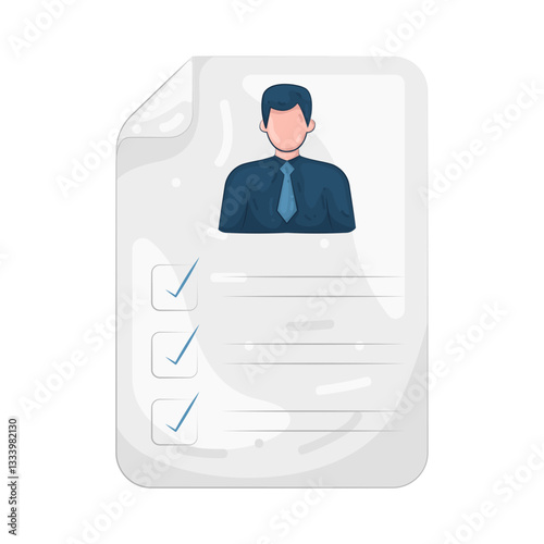 Illustration of Job Application