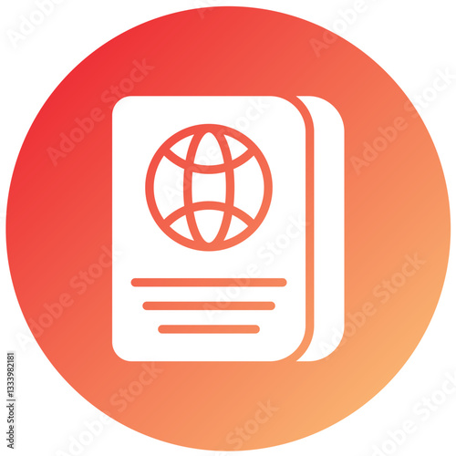 Vector Design Passport Icon Style