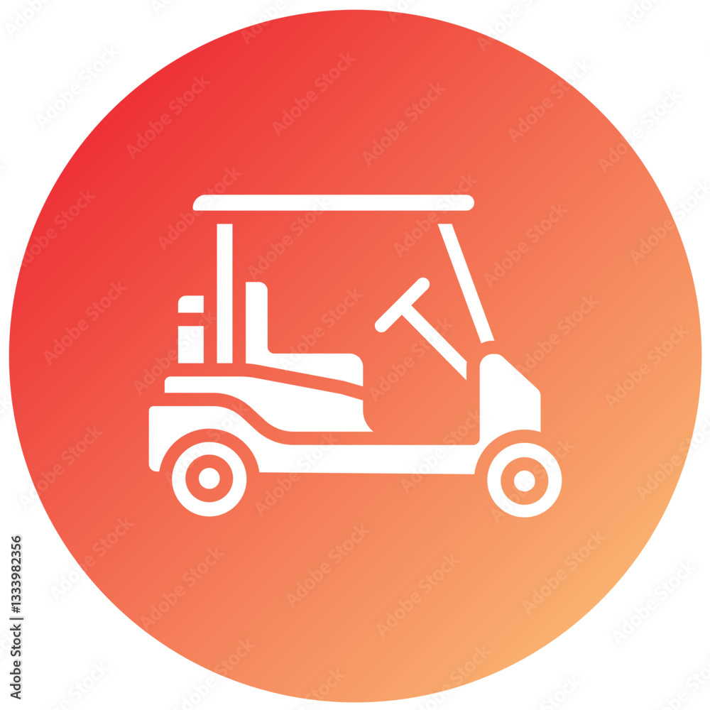Vector Design Golf Cart Icon Style Vector Design Golf Cart Icon Style