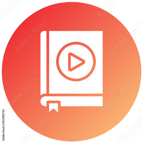 Vector Design Audiobook Icon Style