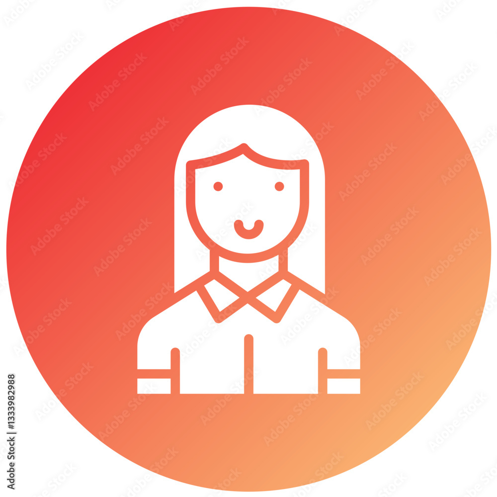 Vector Design Character Female Icon Style Vector Design Character Female Icon Style