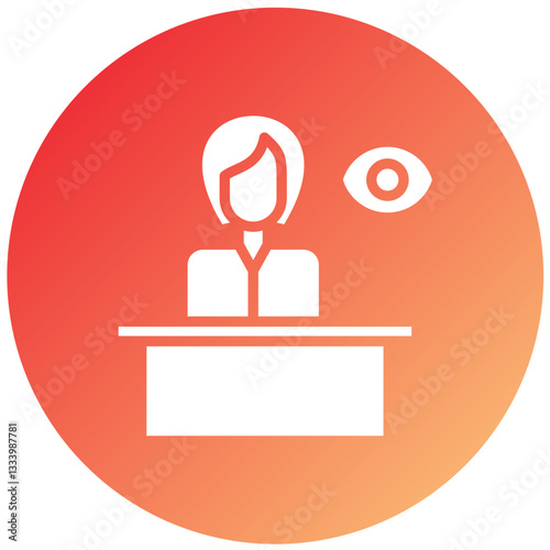 Vector Design Witness Icon Style