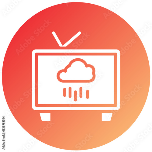 Vector Design Weather News Icon Style