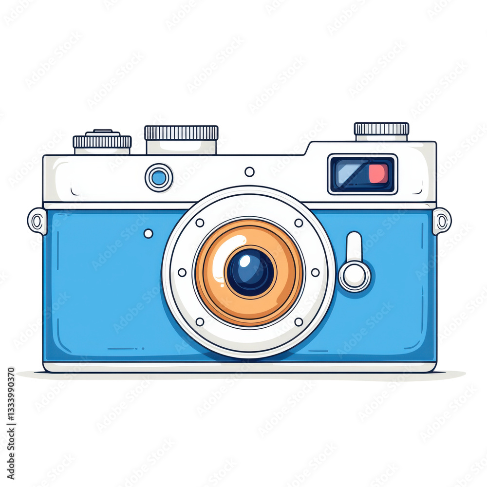 isolated transparent Background. flat design icon of camera with clean and simple look, showcasing vibrant colors and modern aesthetic isolated transparent Background. flat design icon of camera with clean and simple look, showcasing vibrant colors and modern aesthetic