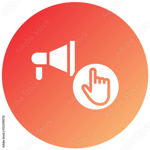 Vector Design Ad Blocker Icon Style
