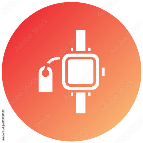 Vector Design Wristwatch Sale Icon Style