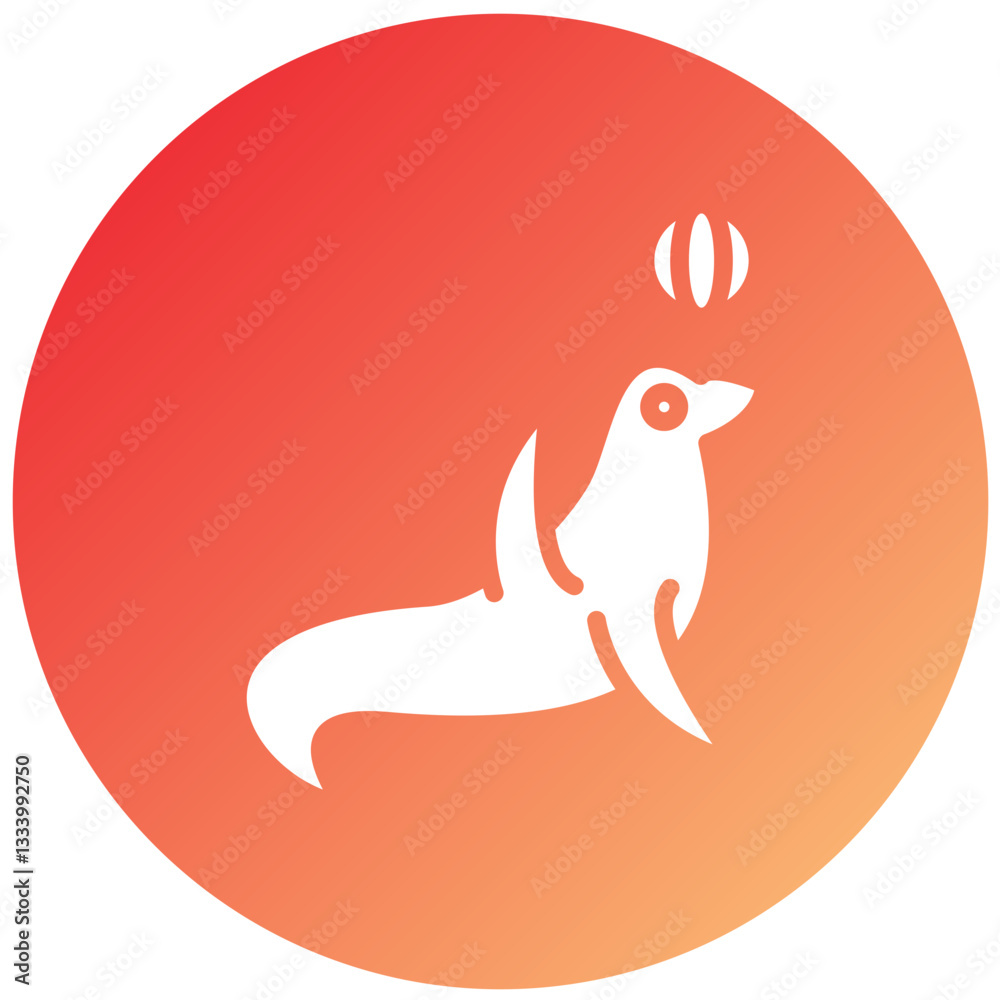 Naklejka premium Vector Design Seal Icon Style