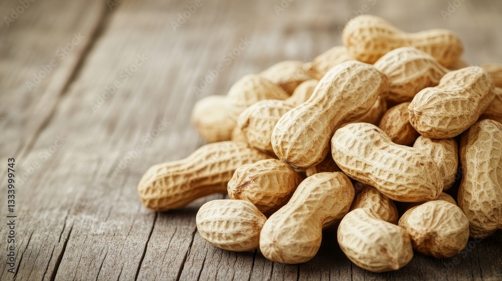 a close-up of a handful of raw peanuts a close-up of a handful of raw peanuts