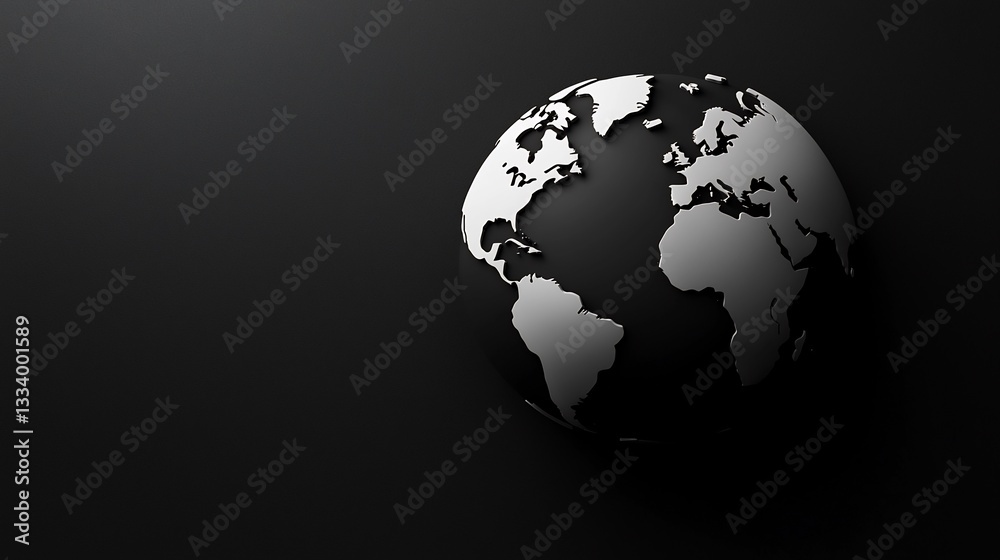 Global Perspective on a Dark Background. Global Perspective on a Dark Background.