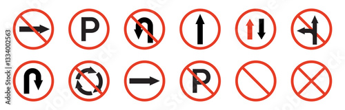 Prohibition Traffic Signs Vector Collection Free Download Prohibition Traffic Signs Vector Collection - GFXLoad