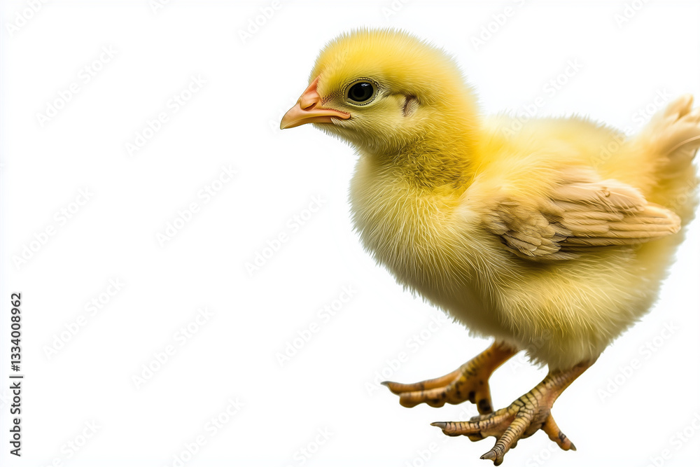 baby chicken isolated on white background baby chicken isolated on white background