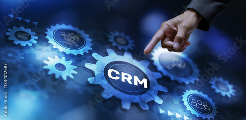 CRM Customer Relationship Management Business Concept. Customer focus