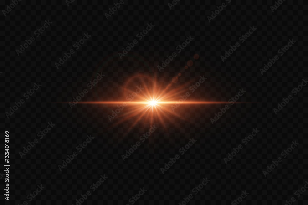 Glowing neon star, flash of light, ray of light, star explosion. Glowing neon star, flash of light, ray of light, star explosion.