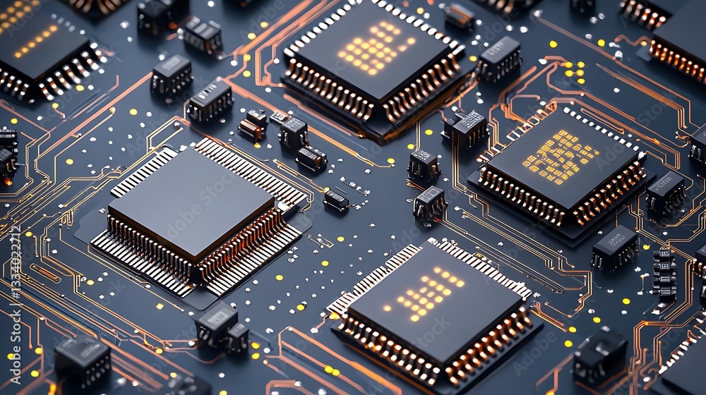 Circuit Board Technology Microchips Processors and Electronic Components Circuit Board Technology Microchips Processors and Electronic Components