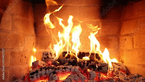 Asmr sleep. Fireplace 4k. Asmr sleep. Fire place at home for relaxing evening