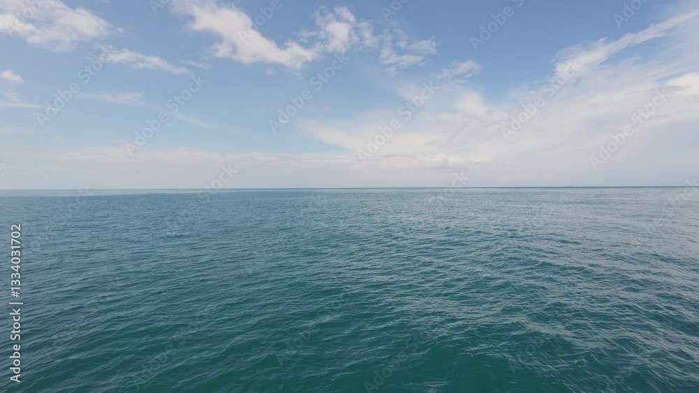 Slow motion empty ocean background with calm water Slow motion empty ocean background with calm water