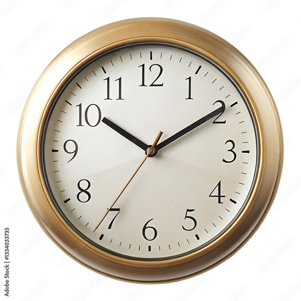 Wall clock isolated on transparent background
Wall clock isolated on transparent background