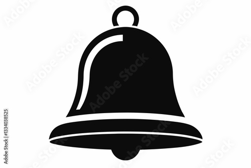  bell icon line art silhouette vector illustration