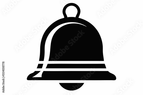  bell icon line art silhouette vector illustration