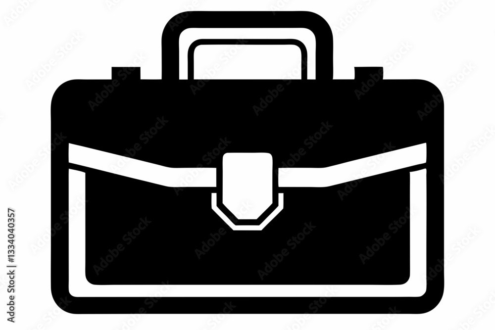 briefcase sign symbol line art silhouette vector illustration briefcase sign symbol line art silhouette vector illustration