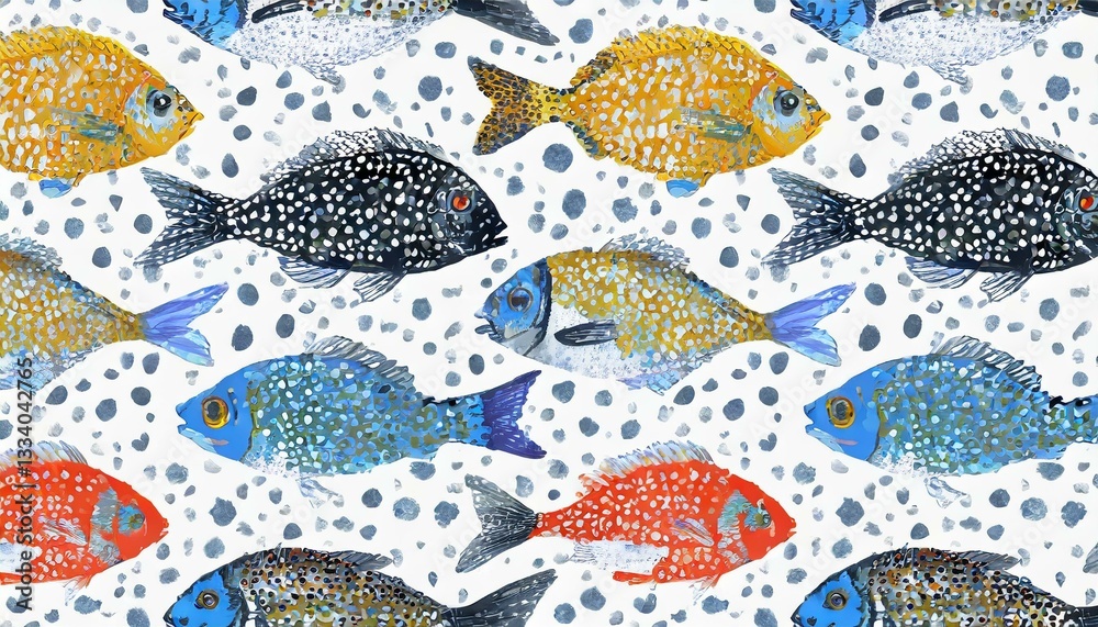 seamless pattern with fishes seamless pattern with fishes