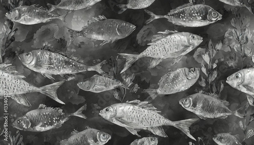 black and white fish