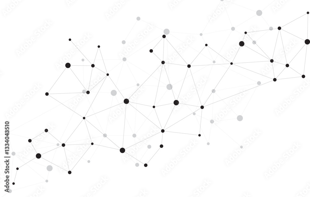 Abstract design of connection concept. Connected dots Abstract design of connection concept. Connected dots