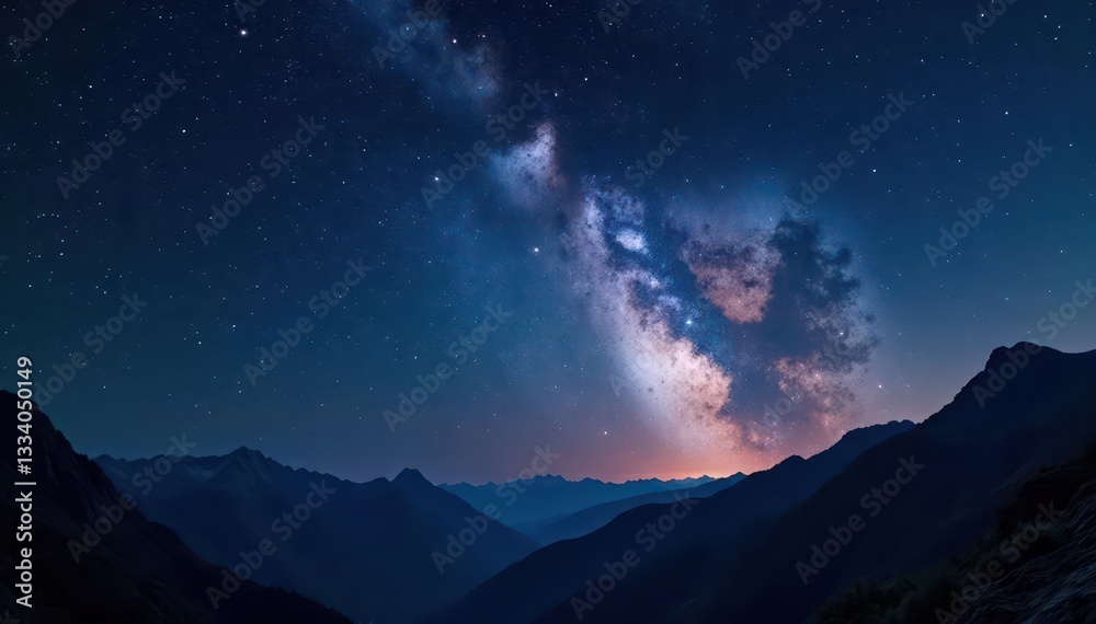 Infinite star-dusted sky; deep, rich blackness , cosmic dust, starfield