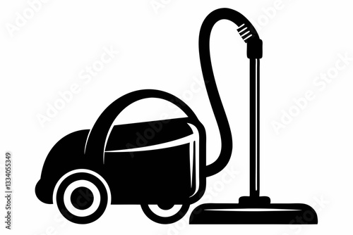 vacuum cleaner line art silhouette vector illustration