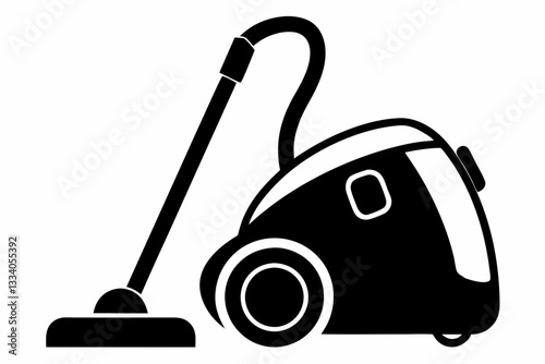 vacuum cleaner line art silhouette vector illustration