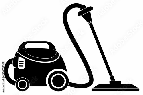 vacuum cleaner line art silhouette vector illustration