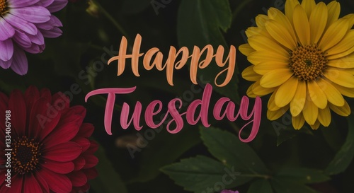 Happy Tuesday Yellow Flowers