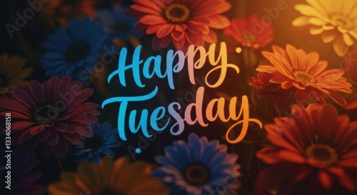 Happy Tuesday Orange Flowers