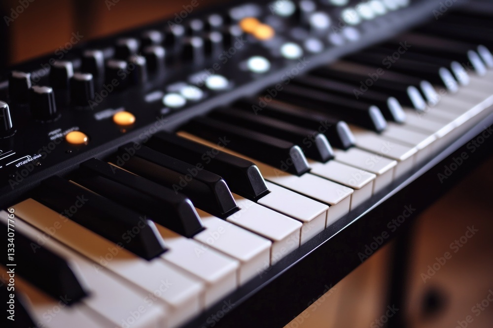 A detailed view of a keyboard showing multiple keys and keycaps