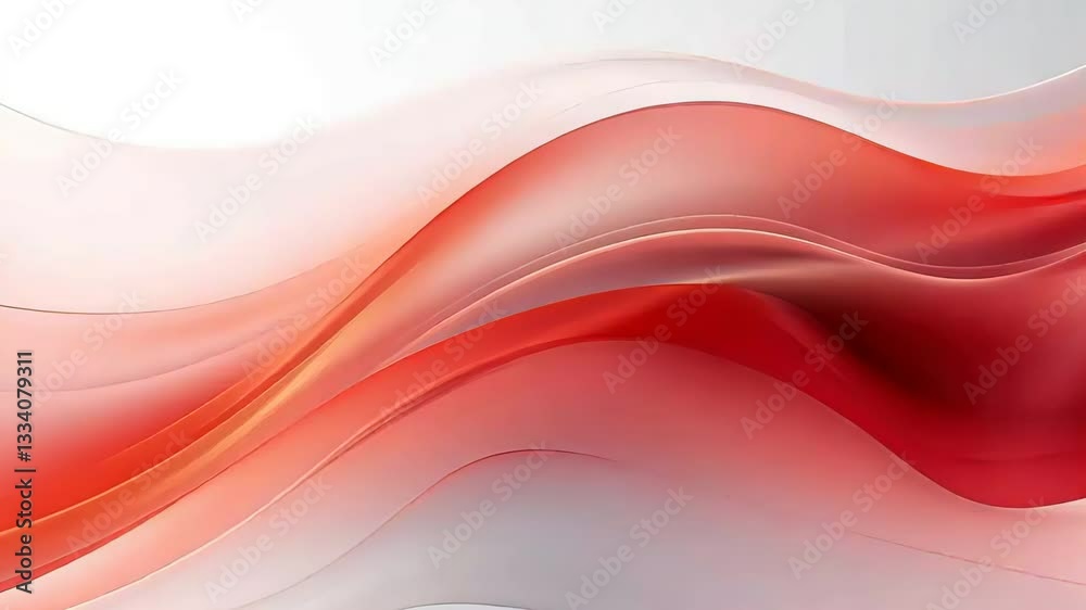 Abstract dynamic red and white flowing curves Abstract dynamic red and white flowing curves