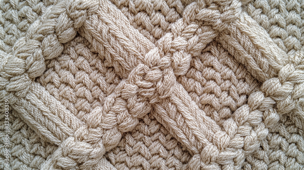 Intricate woven fabric texture showcasing detailed patterns in neutral tones Intricate woven fabric texture showcasing detailed patterns in neutral tones