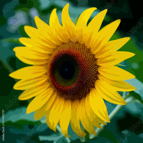 Sunflower illustration