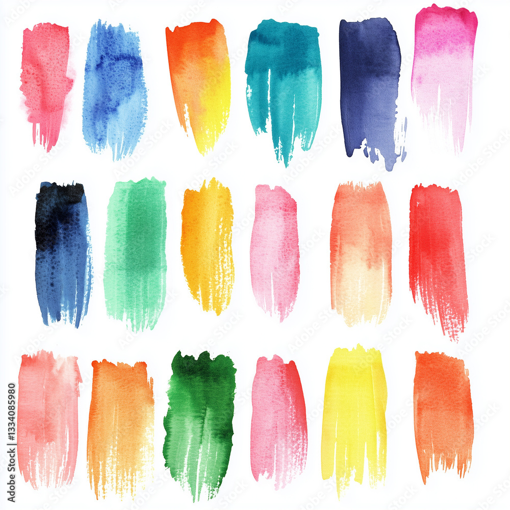 Fototapeta premium watercolor brush strokes