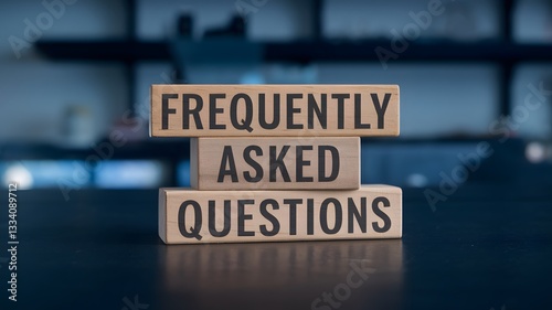 Wooden blocks displaying 