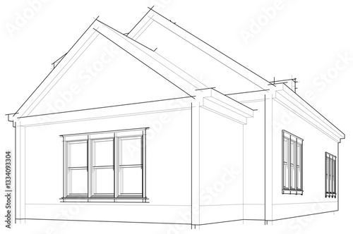 house sketch drawing