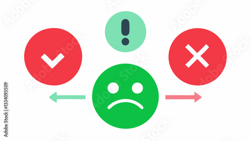 Emotional Decision Button An illustration of an investment decision button that changes colors based on emotional input e.g. red for fear green for greed emphasizing how emotions