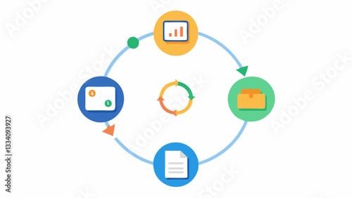 Feedback Loop A circular flow diagram where users input data obtain credit assessments and get suggestions for improvement representing the interactive and iterative nature of