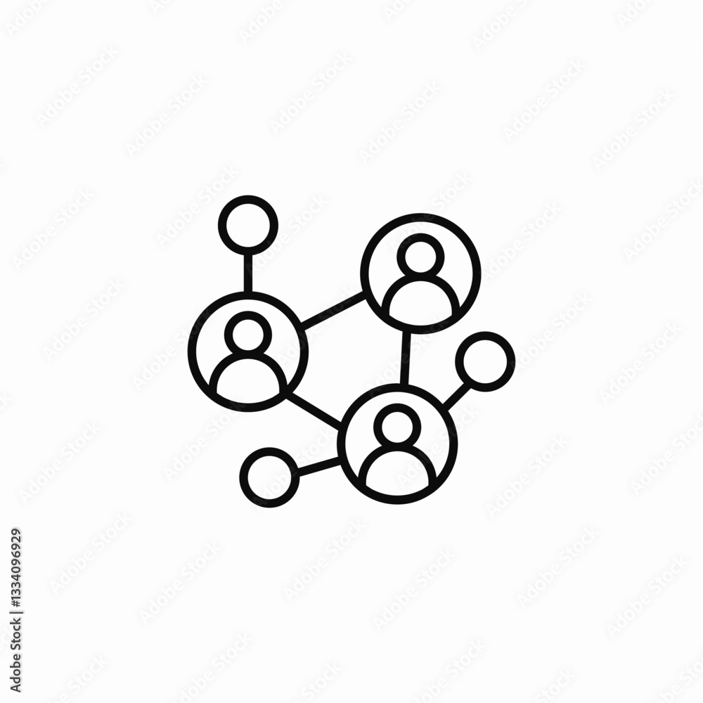 network share icon sign vector network share icon sign vector