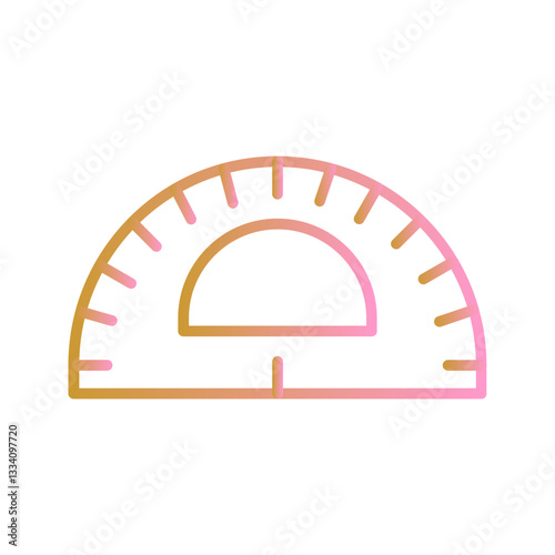 Protractor Vector Icon
