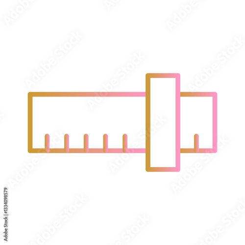 Slide Rule Vector Icon