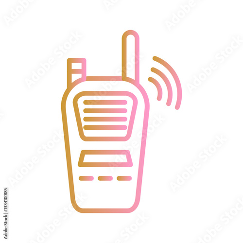 Hand crank radio Vector Icon