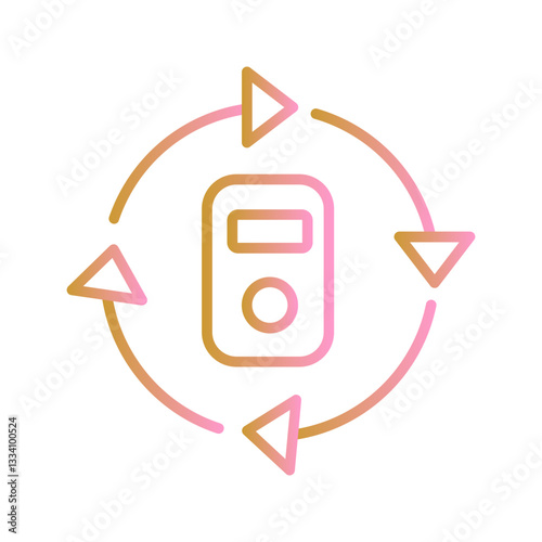 Data Center Cooling Vector Icon