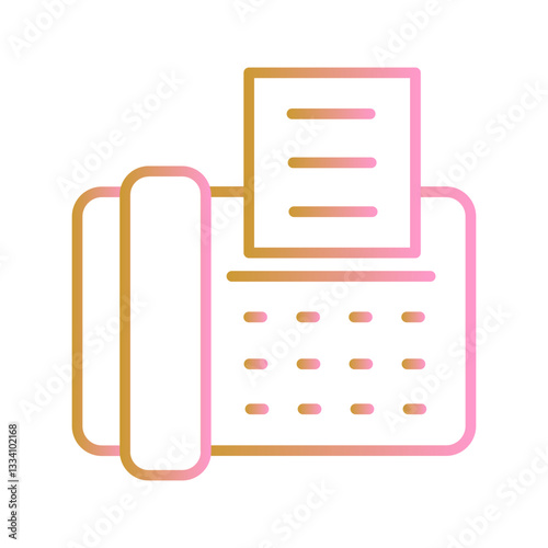 Fax Machine Vector Icon